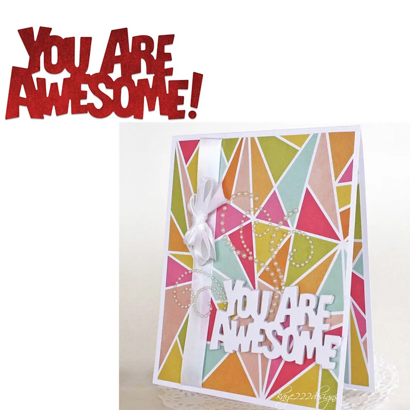 Толстые буквенные картинки вы великолепны! Дешевые металлические режущие