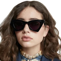 2021 new trend glasses personality cat eye fashion sunglasses curve legs retro street shooting wear anti glare eyewear uv400