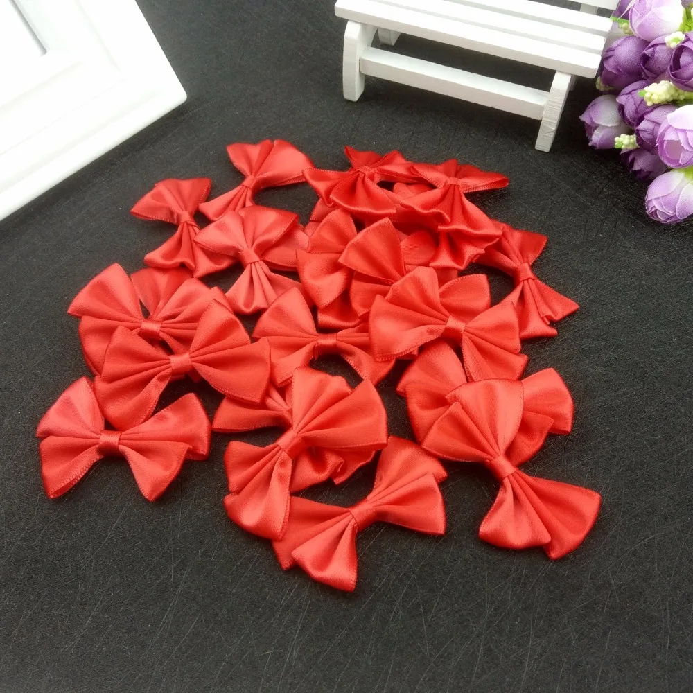 200 штук в партии галстук бабочка Цвета детский атласный ленты Стразы бантом