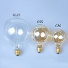Новинка 2020 популярная Ретро винтажная лампа Эдисона лампа накаливания домашний декор E27 220 В 40 Вт G80 T45 A19 T185 T300 бесплатная доставка