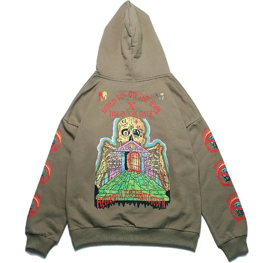 

XXXTENTACION Hoodies Men Women Best Quality Kanye West Ghost Skull Graffiti Pullover it is a lonely place Sweatshirts