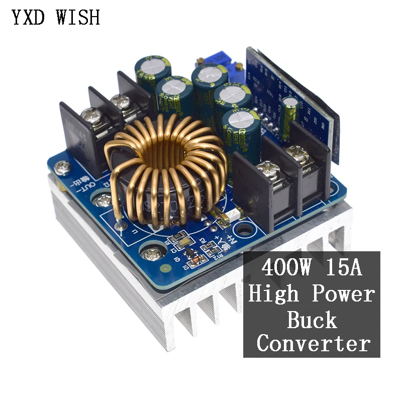

400 Вт Φ 15а высокомощное напряжение постоянного тока 10,5-60 в до 10-60 в понижающий постоянный ток