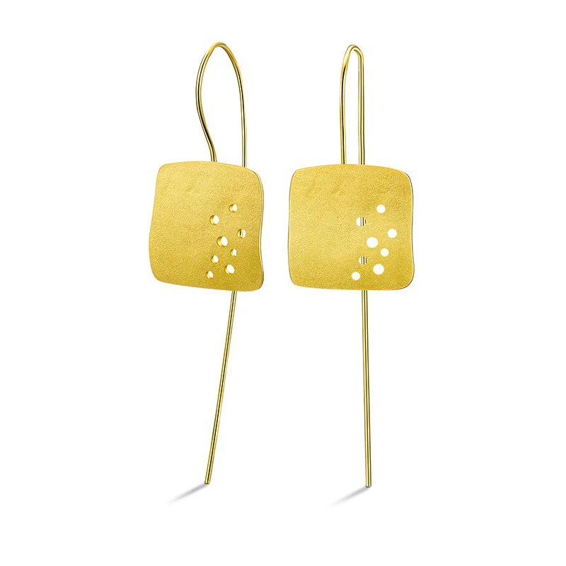 

women 925 sterling silver earrings Chinese style earrings for women Golden White drop earrings Silver ornaments