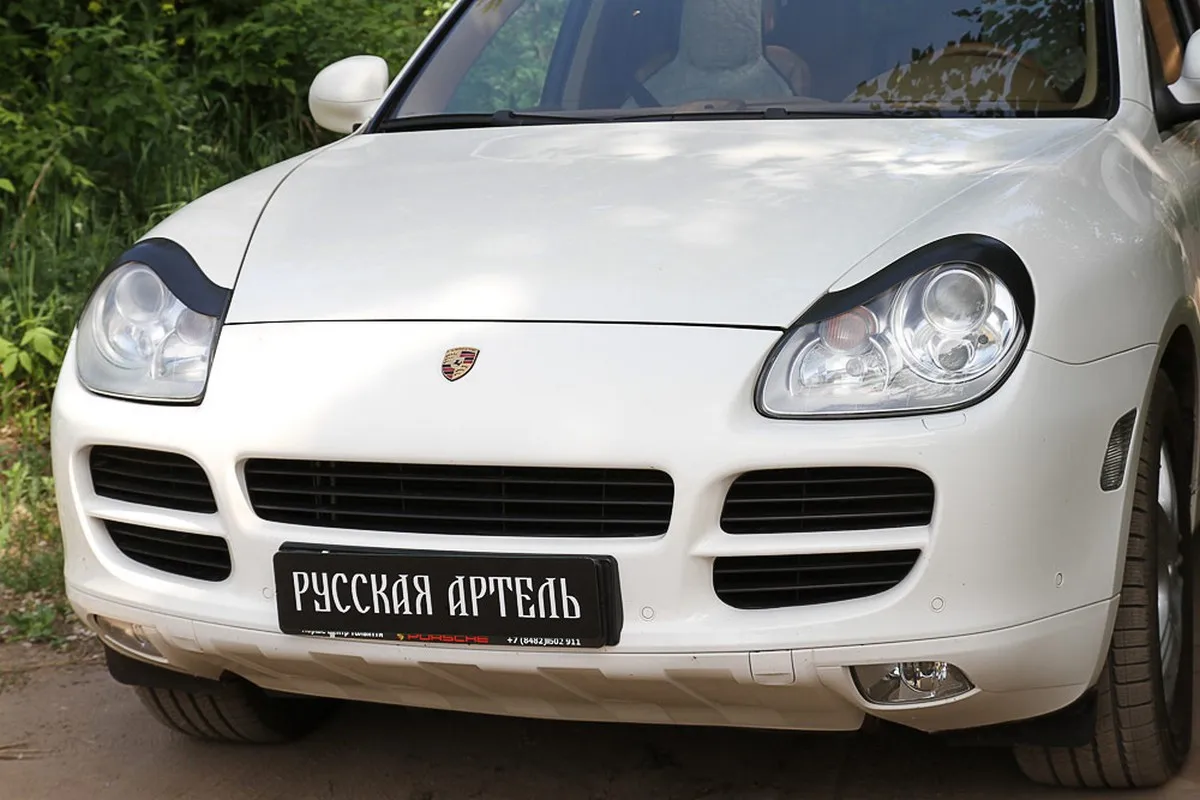 Реснички на фары Porsche Cayenne 2002-2010 | Автомобили и мотоциклы