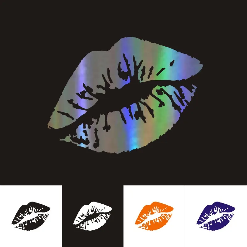 

Fuwo Trading Car Sticker Kiss Marks Car Motorcycles Decoration Reflective Waterproof Car Styling Car Window Decal Custom Sticker