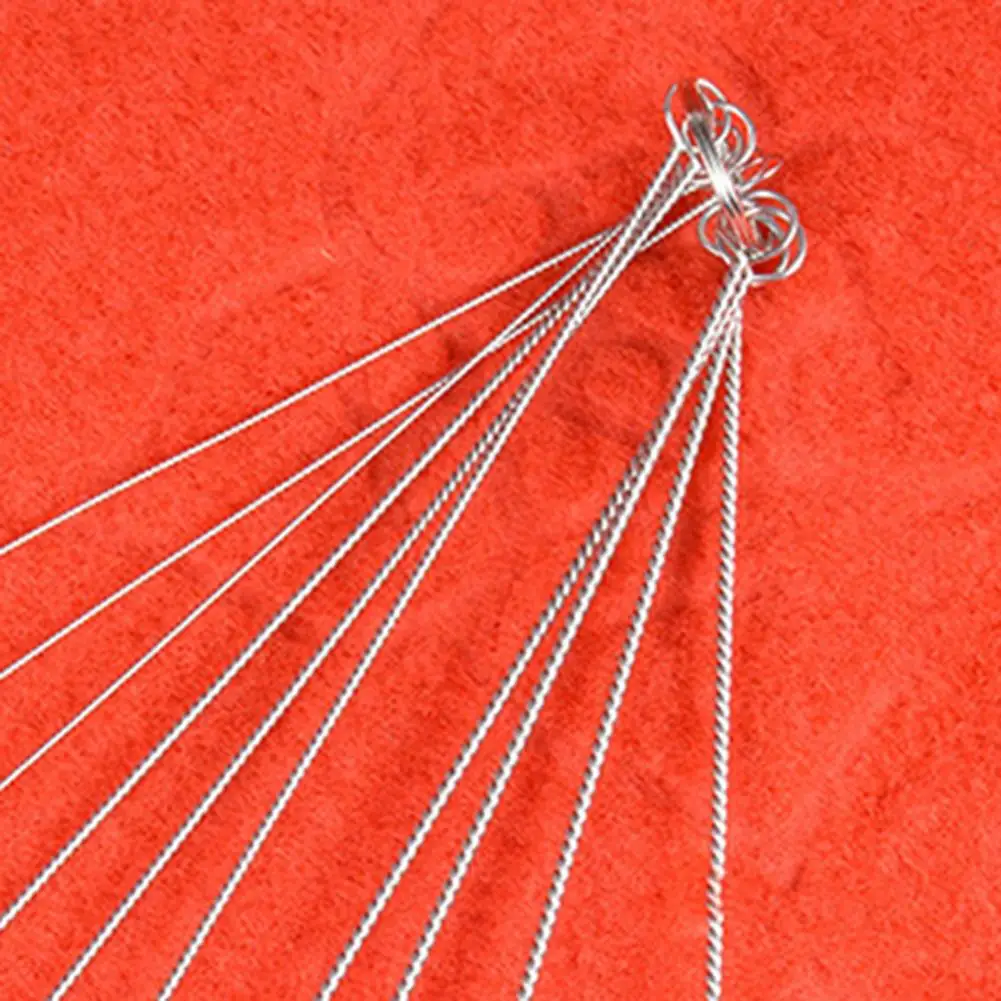 

10 Pieces Home Accessories Multifunctional Useful Tool Nylon Stainless Steel Brushes Glass straw Cleaning Brush Kitchen