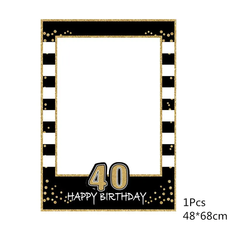 1Pcs Chicinlife 1 шт. 30 40 50 60 лет Очки День рождения Юбилей Мужчины Женщины забавная оправа для очков фото стенд Реквизит Поставки - Цвет: 1Pcs