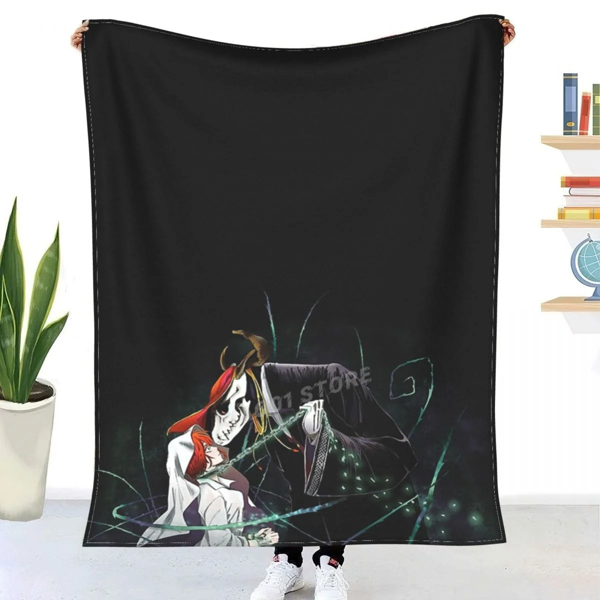 

The Ancient Magus Bride Throw Blanket Sherpa Blanket Bedding soft Blankets