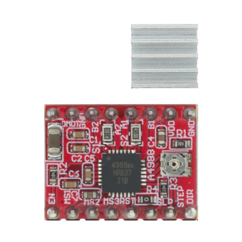 Драйвер шагового двигателя StepStick A4988 DRV8825 с радиатором Reprap RAMPS 1 4 | Электронные