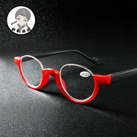 round metal anti fatigue reading glasses women diopter magnifier big vision glasses small 1 0 to 3 5