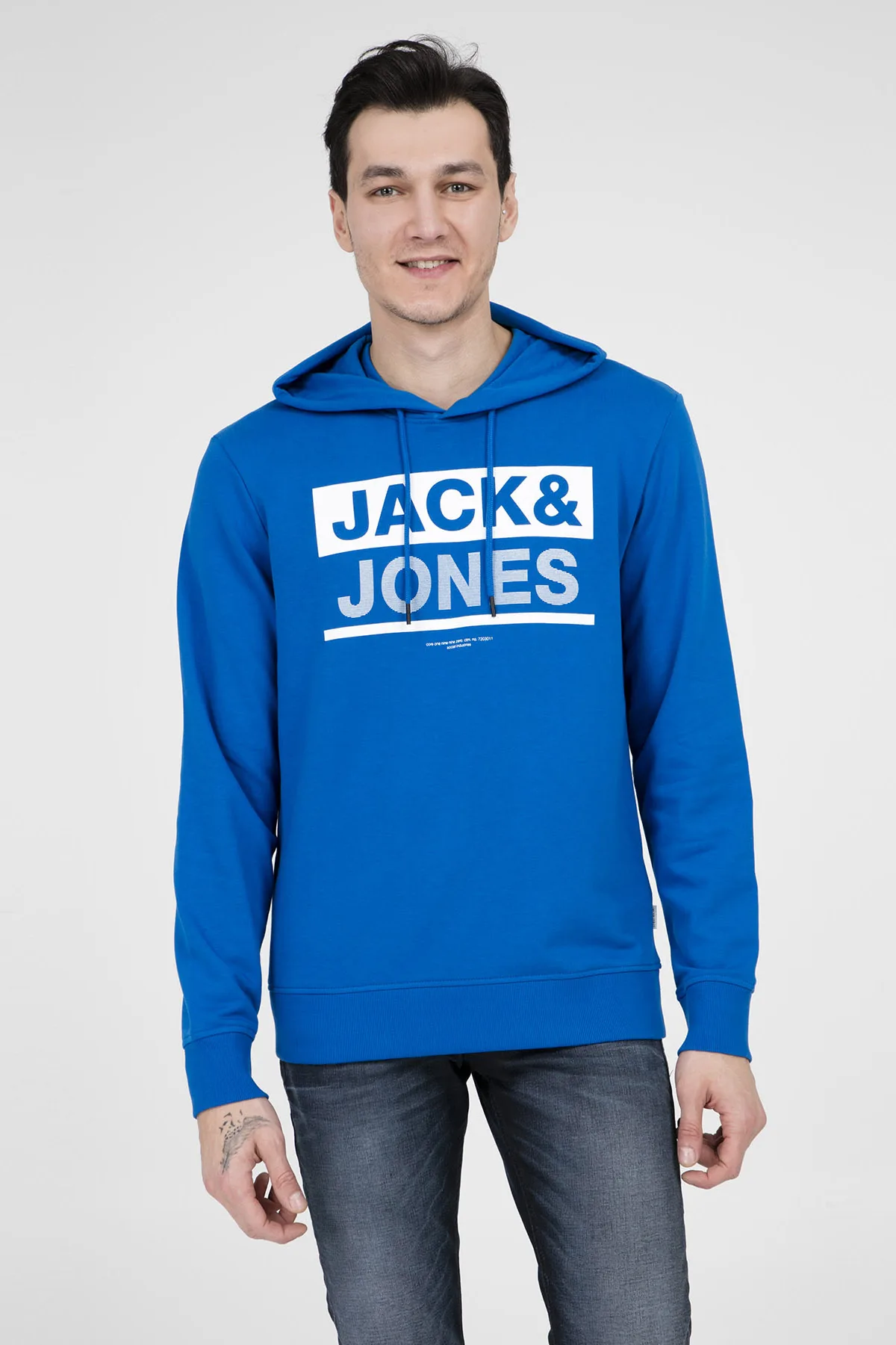 Мужской свитер с капюшоном JACK &amp JONES CORE HOOD WHS 12148875 | Мужская одежда