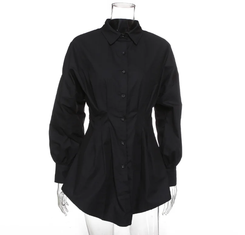 

Women Sexy V neck Long Shirts Female Ladies Long Sleeve Shirt Beach Dresses Elegant Sexy Party Blouse