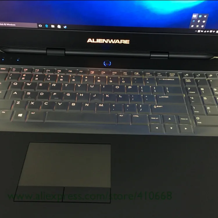 Пыленепроницаемая прозрачная клавиатура из ТПУ Защитная пленка для Dell Alienware M17X M17