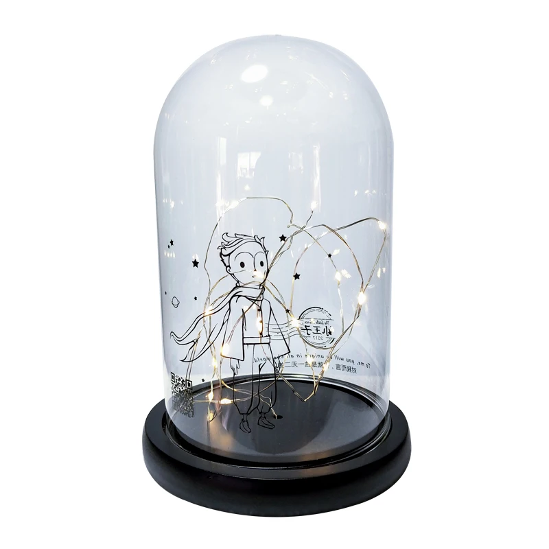 

Бесплатная доставка, стеклянная купольная ваза 12*20 см с принтом, украшение для дома, прозрачная крышка «сделай сам», подарок другу, свадебны...