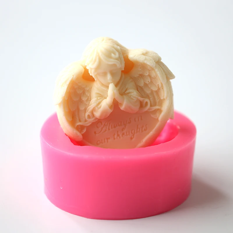 3d Ангел благословения силиконовая форма для мыла ручной работы в форме сердца |