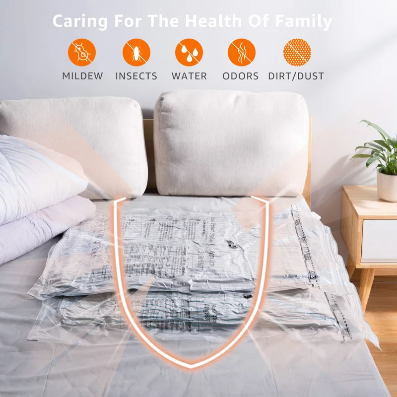 TAILI 3 шт вакуумные сумки для хранения одежды с насосом вместительная