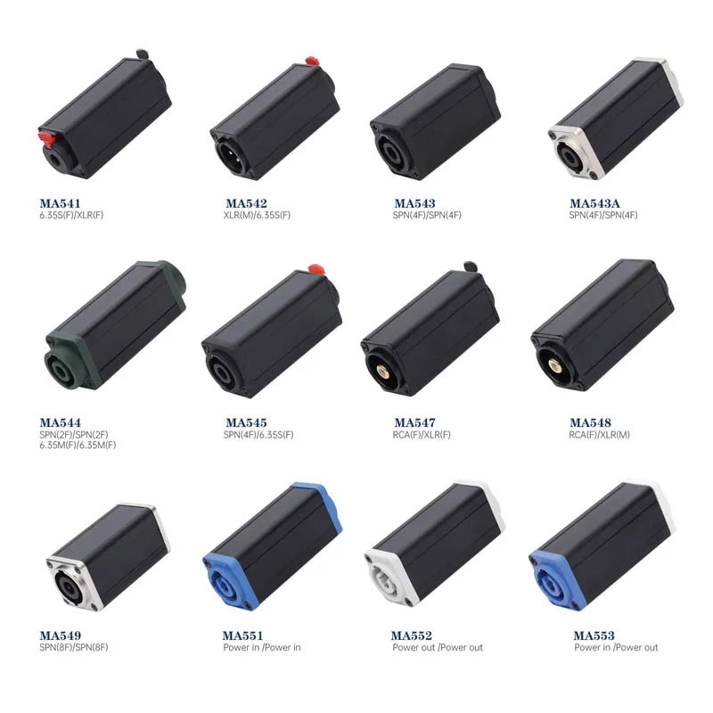 2 шт./лот powerCON NAC3MPA-1 (вход питания)-powerCON NAC3MPB-1 (выход питания) соединитель для
