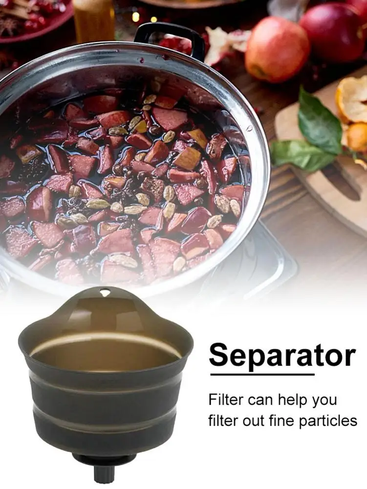 

Food Preserves Filter Straining Set Wine Filter Kit For Juice Kitchen Tool Funnel Accessory Tool Juice Making Tool