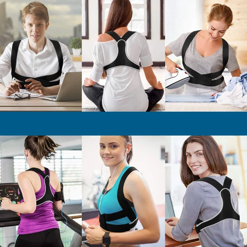 

2021 Men's And Women's Invisible Inner Wear Correction Belts Adjustable Hunchback Sitting Orthosis For Back And Back Pain Relief