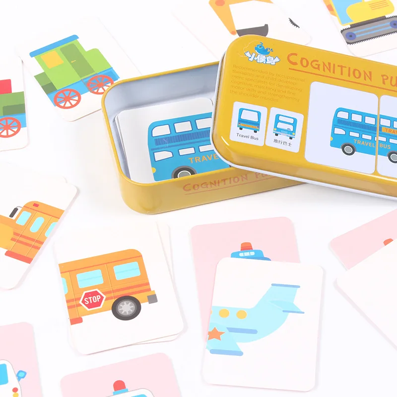 Для малышей и детей постарше познание головоломки игрушки для железная коробка