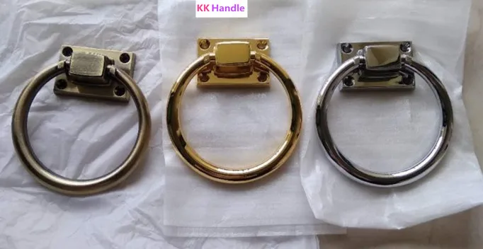Дверная ручка дверная блестящее серебряное кольцо деревянный дверной молоток