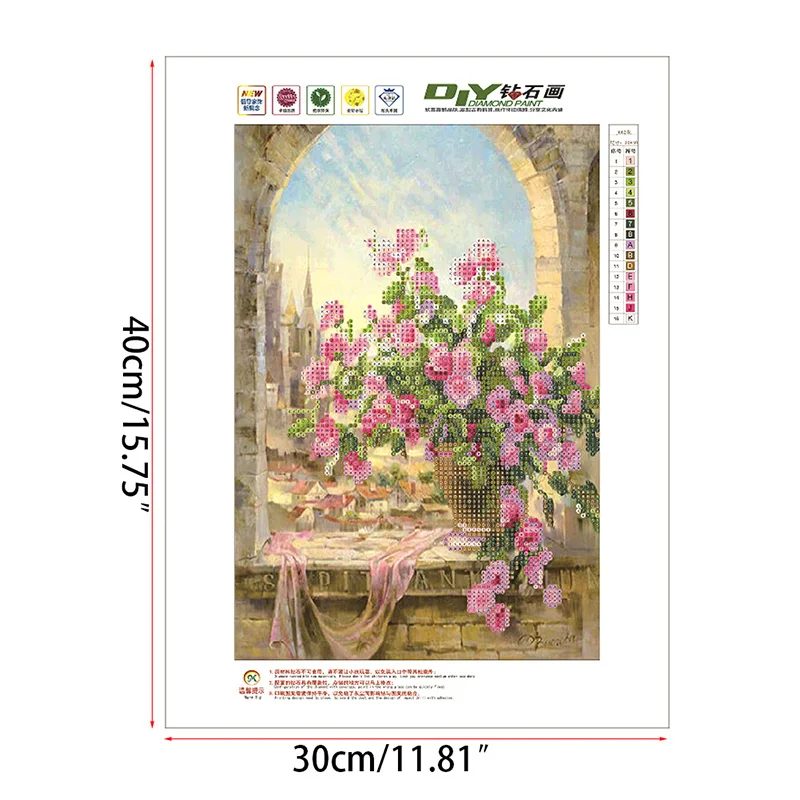 

DIY 5D Diamond Embroidery Painting Flower Pot Cross Stitch Home Decor Craft 87HB
