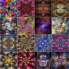 GATYZTORY картина маслом Мандала Цветок рисунок на холсте Ручная роспись искусство подарок DIY картины по номерам Цветок домашний декор