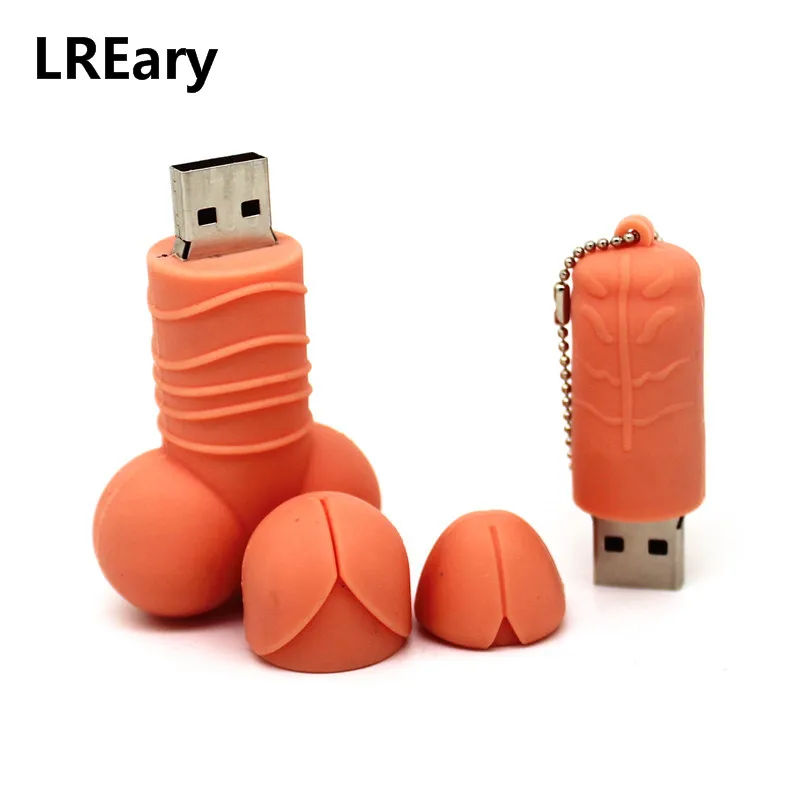 Мультфильм Для мужчин половых органов Pendrive 128 ГБ 4 USB флэш накопитель 8 Гб