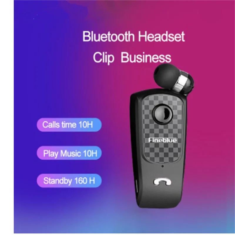 Беспроводные наушники-вкладыши Fineblue F PLUS Business с поддержкой Bluetooth 5 0 и клипсой |