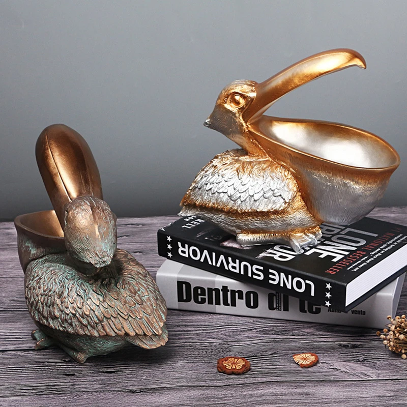 Статуя Toucan Pelican для хранения ключей статуэтка корзина с животными птицами