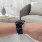 Ремешок из нержавеющей стали для Apple Watch Band SE Series 6 44 мм 40 мм 42 мм 38 мм, твердый браслет для Apple Watch Iwatch 6 5 4 3 2 1