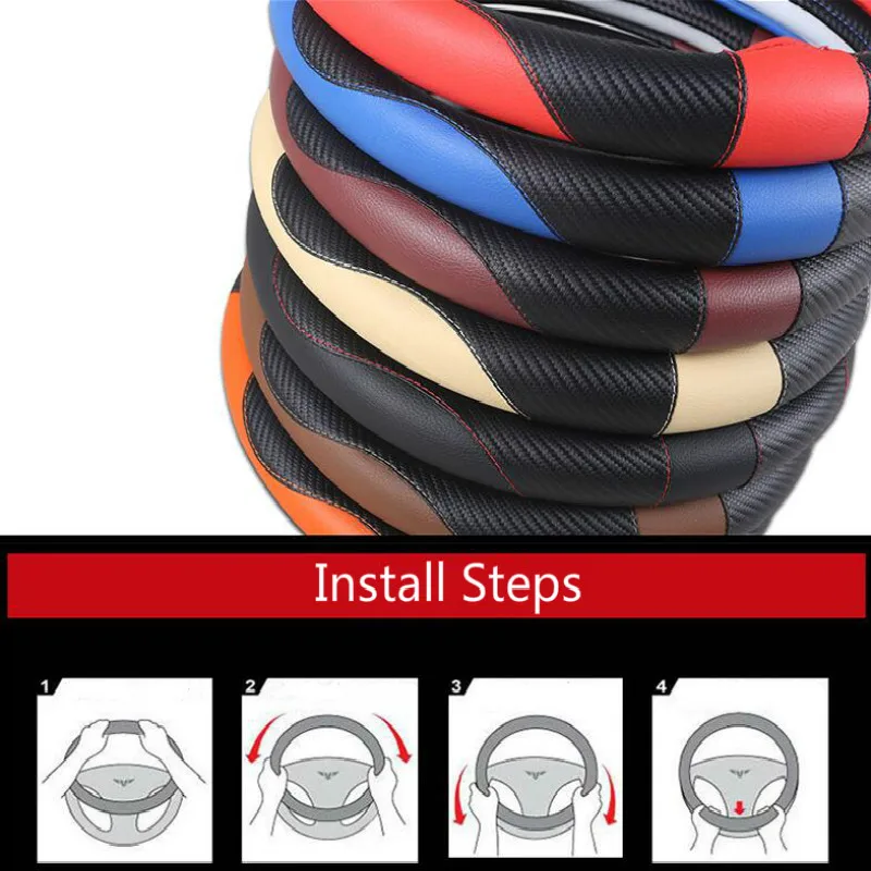 Чехол рулевого колеса автомобиля дышащие противоскользящие Чехлы для руля из