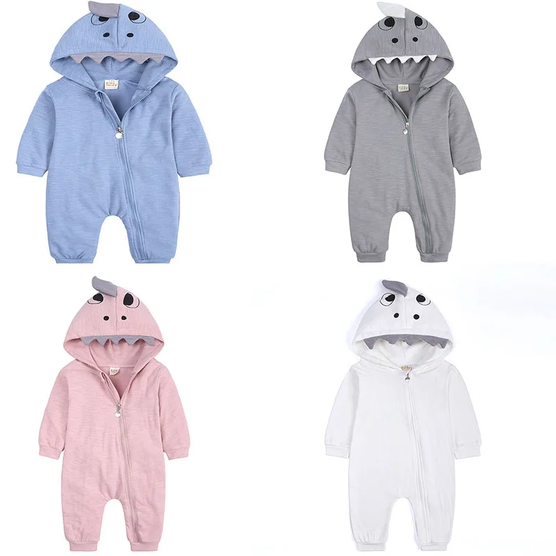 Детский хлопковый комбинезон с капюшоном длинным рукавом |