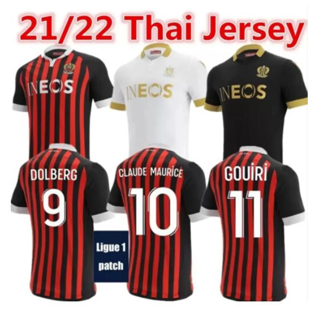 

21 22 OGC Nice soccer jerseys 2021 2022 home away Lemina Kluivert Stengs TODIBO LEES MELOU GOUIRI DOLBERG DANTE KAMARA ATAL Equi