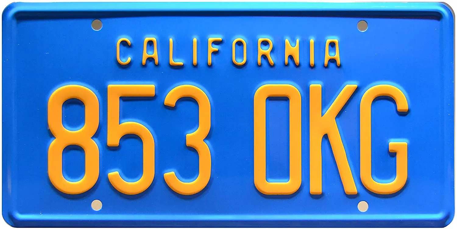 

Celebrity Machines The Rockford Files | 853 OKG | Metal Stamped License Plate