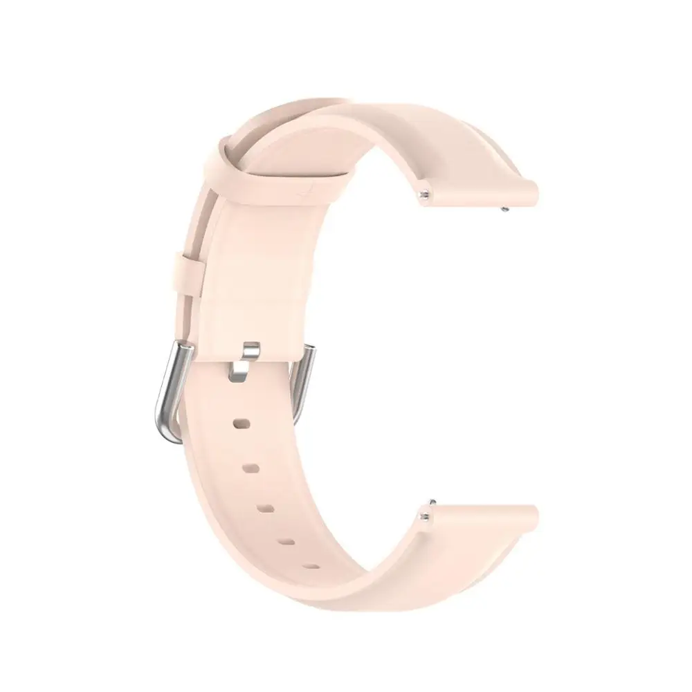 20 мм кожаный ремешок для часов Xiaomi Huami Amazfit GTR 42 мм/BIP/GTS браслет Samsung Galaxy active