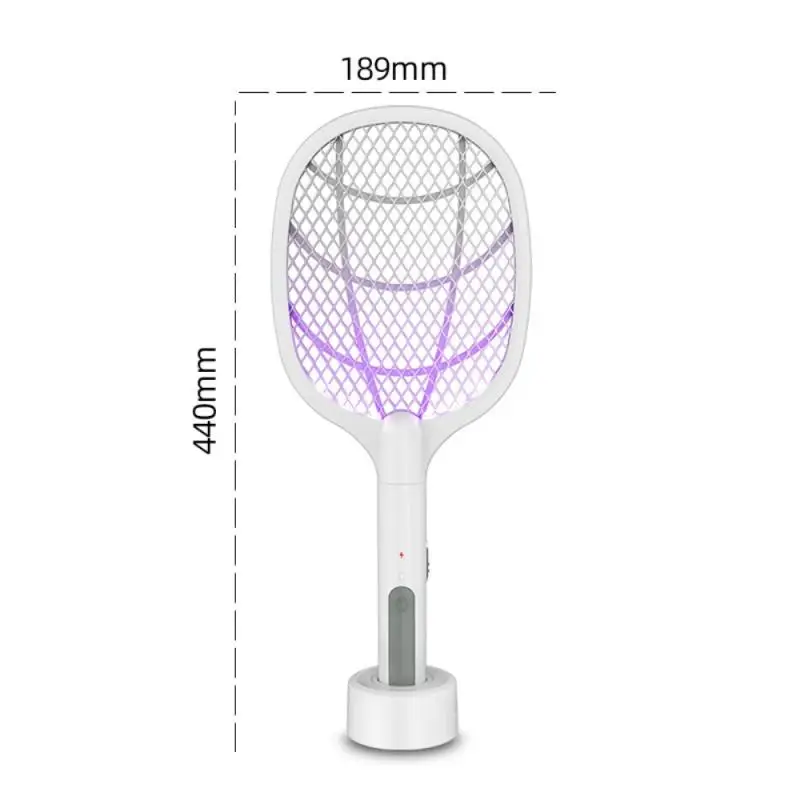 

Mosquito Killer Light Electric Mosquito Swatter Two-in-One USB Lithium Battery Base Charging Fly Swatter Mosquito Swatter New