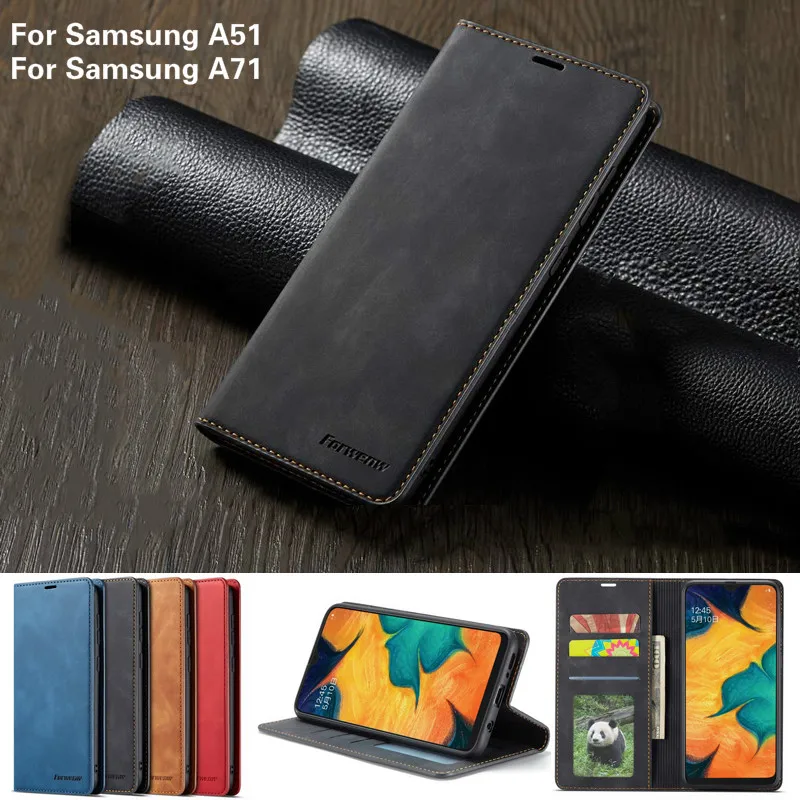

Magnetic leather Flip Case For Samsung Galaxy A51 A71 A20e A20 A50 A70 Cases Luxury Wallet Phone Bags For S8 S9 S10 Leather case