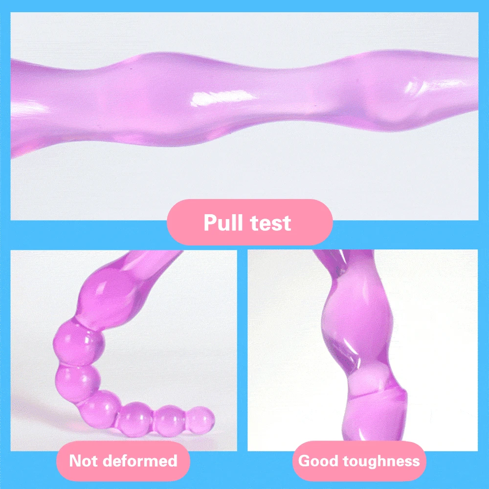 Erotic Soft Jelly Butt Plug Dildo Anal SexToys for Women Men Beads Adult Sex Toys Female Male Gay Product | Красота и здоровье