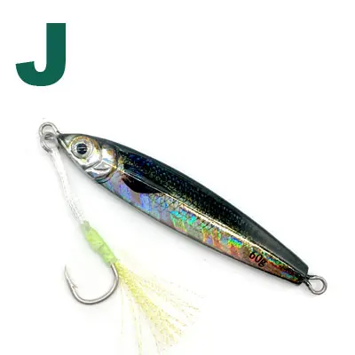 New DRAGER Metal Cast Jig Spoon20G 35G 60G Shore Casting Jigging Lead Fish Sea Bass Fishing Lure Artificial Bait Tackle - Цвет: J