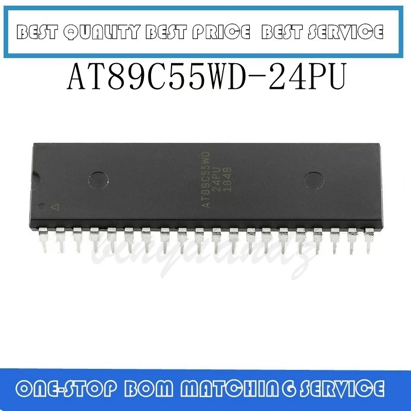 

10PCS AT89C55WD AT89C55WD-24PU DIP-40
