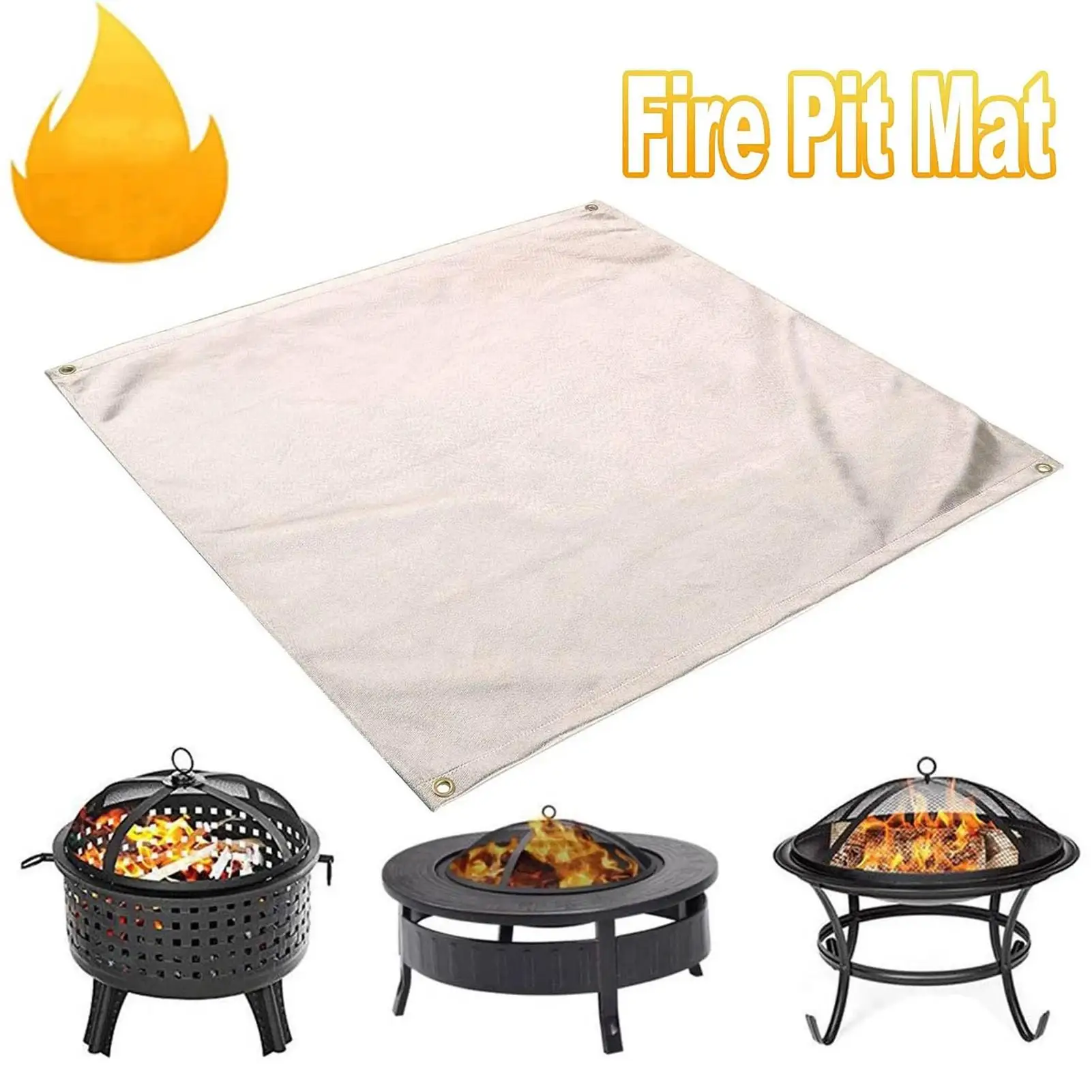 

Camping Fireproof Mat Heat Insulation High Temperature Resistant Fire Blanket