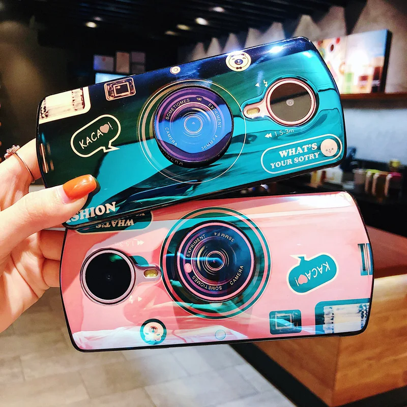 Силиконовый чехол для телефона с 3d-камерой Meitu M6 T9 V6 Роскошный синим лучом M8 M8s T8 T8s
