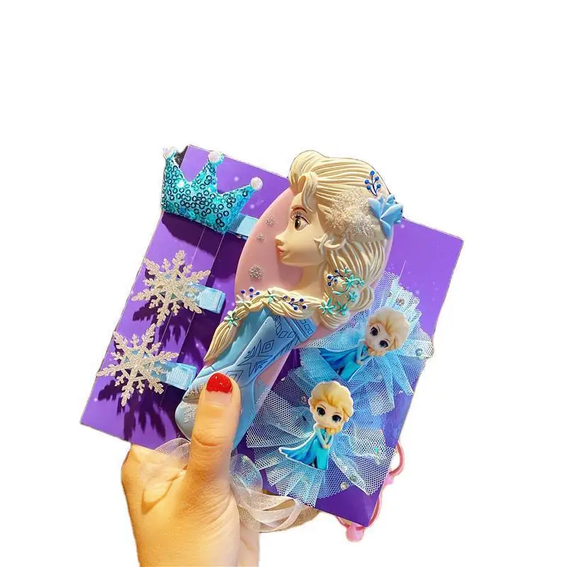 

Frozen Hair Accessories Set Aisha Princess Headdress Set Headdres Hairpin Comb Toys Hobbies Play Beauty Fashion Children Gift