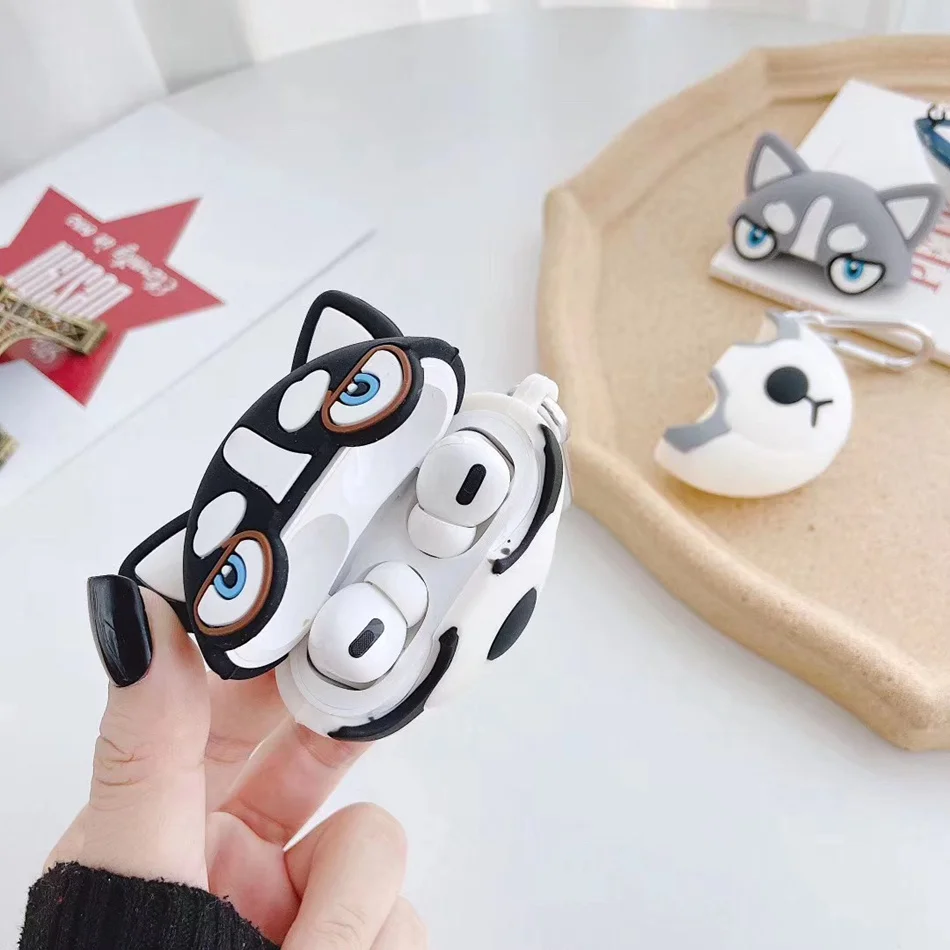 3D чехол для наушников для Airpods Pro Чехол Силиконовый Медведь Кролик поросенок Мультяшные наушники/Earpods чехол для Apple Air pods Pro 3 чехол кошка