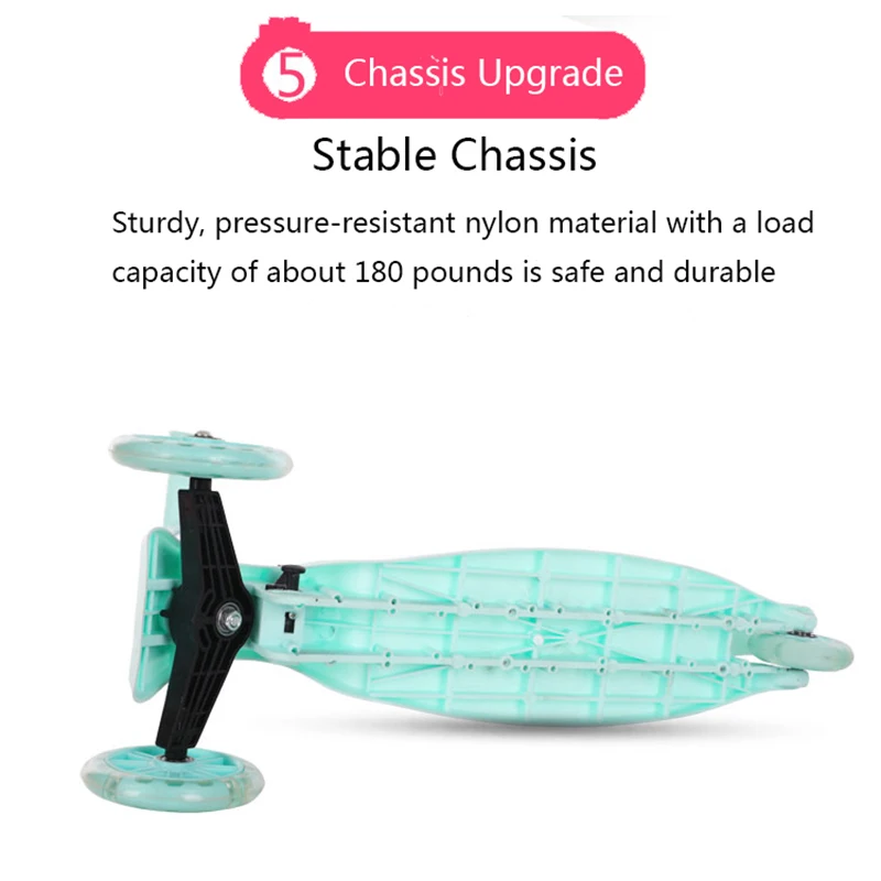 

Children's Scooter 3 In 1 Balance Bike Children's Tricycle Car Kick Scooter For Kids On Toys Folding Children Ride Flash Bicycle