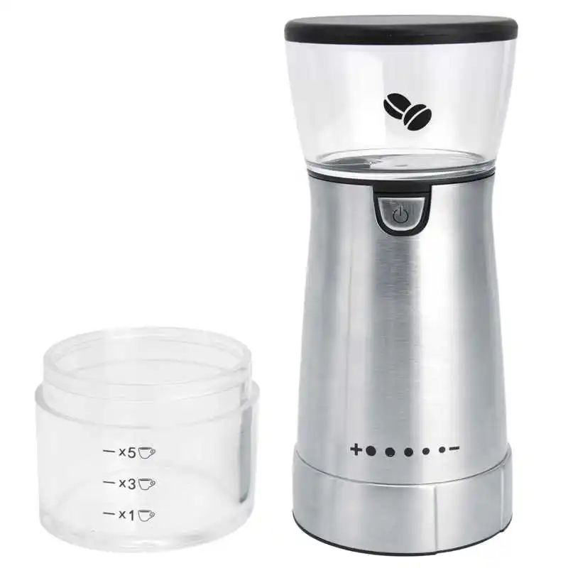 

Кофемолка, мельница для приправ, портативная кухонная Автоматическая электрическая мельница из нержавеющей стали для приправ, кофейных зе...