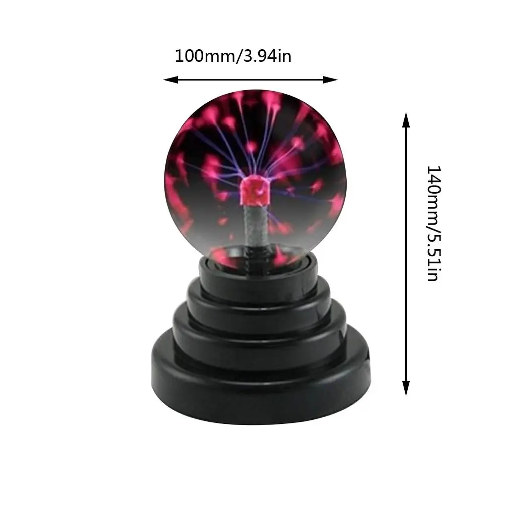 

Magic Plasma Ball Touch Sensitive Glass Lightning Sphere Classic Novelty Retro Fun Toy Gadget Mains Operated Lamp for Home