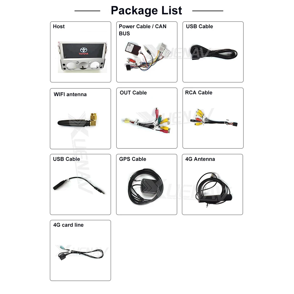 

Car radio tape recorder for Toyota FJ Cruiser 2007 2008 2009 2010 2011 2012 head unit multimedia player Car GPS radio player