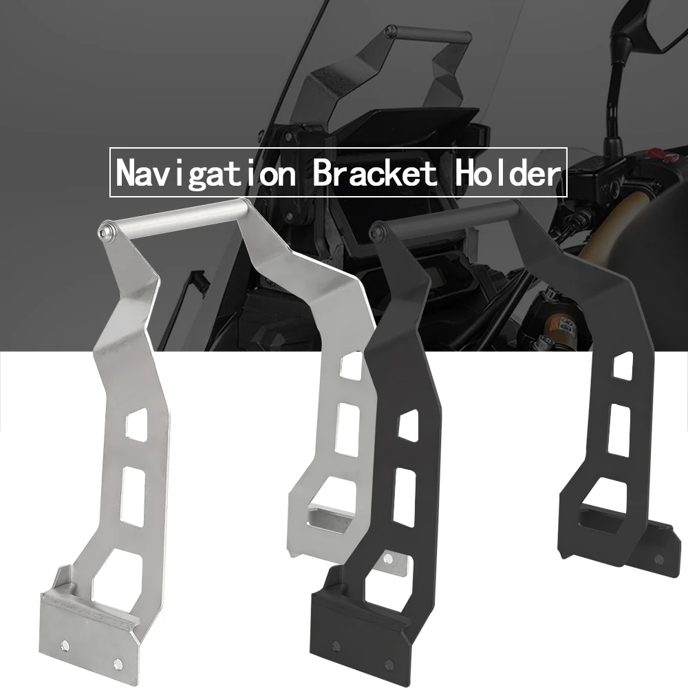 

Black Motorcycle GPS/SMART PHONE Navigation GPS Plate Bracket Adapt Holder For HONDA CRF1100L AFRICA TWIN ADV SPORTS 2019-2021